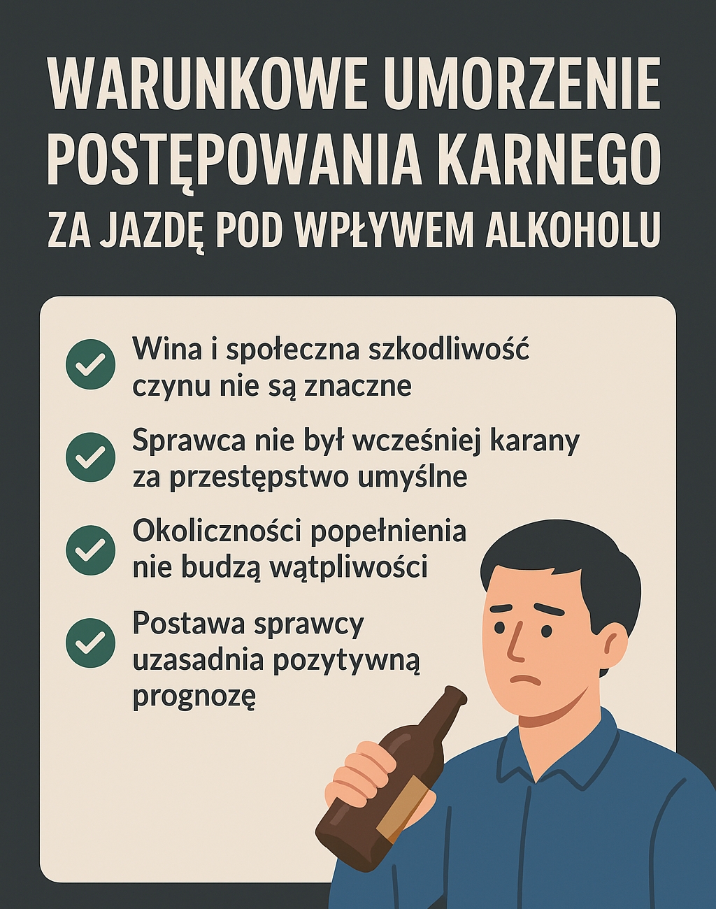 warunkowe umorzenie postępowania karnego - adwokat Szczytno